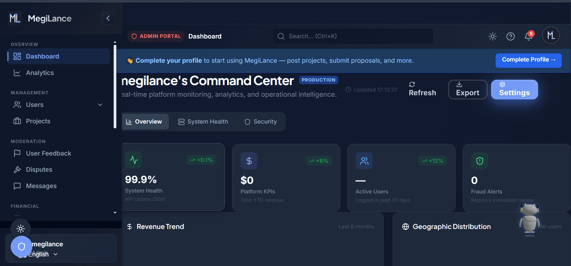 Admin Command Center & Dispute Resolution