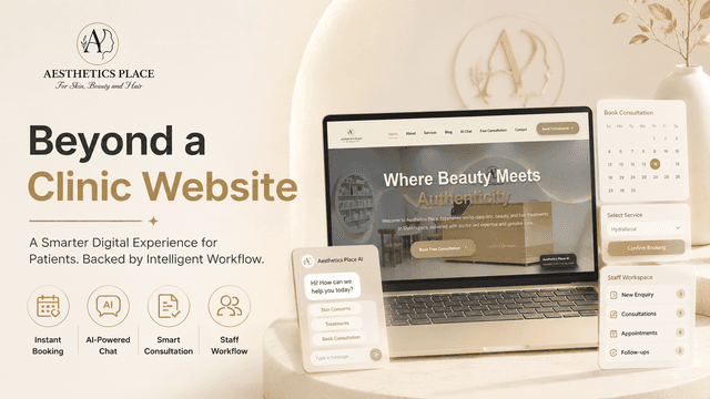 A Clinic Website Is Not Enough: Why Service Businesses Need Complete Digital Workflows