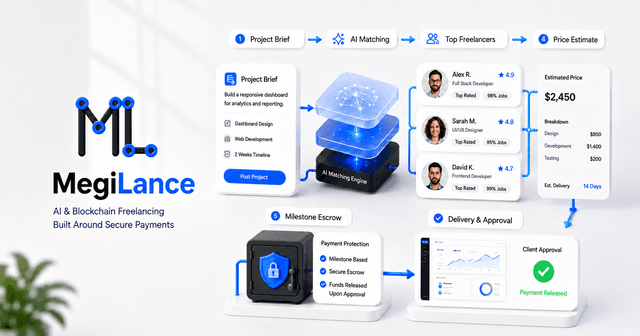 MegiLance: An AI & Blockchain Freelance Marketplace Built Around Secure Payments