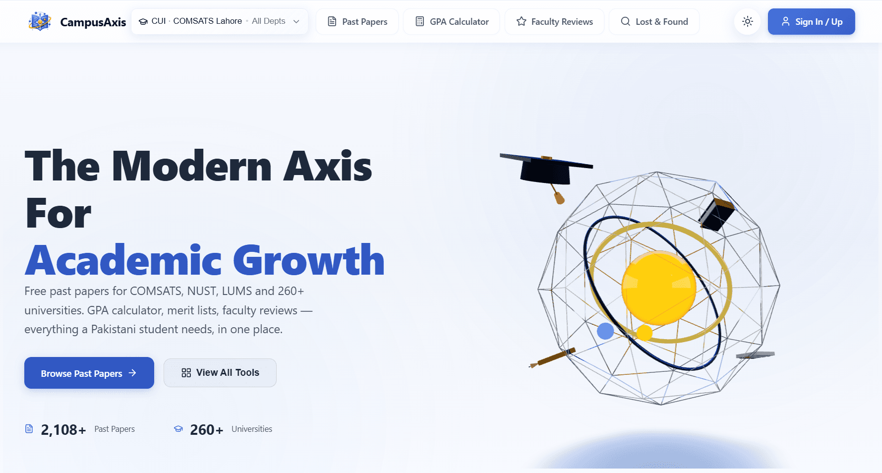 CampusAxis – University Portal main preview